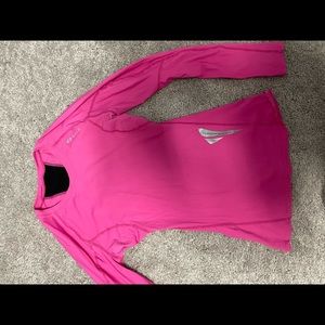 SUGOI Fitted compression Long Sleeve Hot Pink Women Sz M
